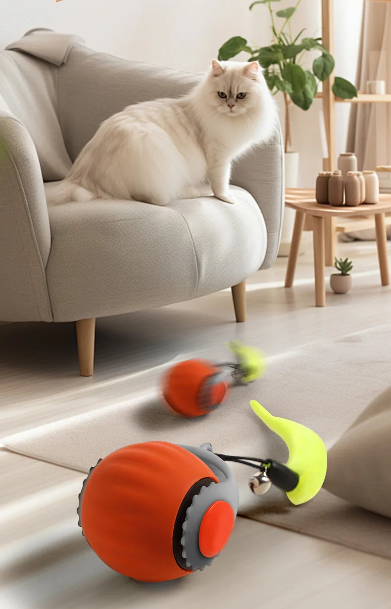 JagdBall™ – Interaktives Katzenspielzeug mit Schwanz & Sound