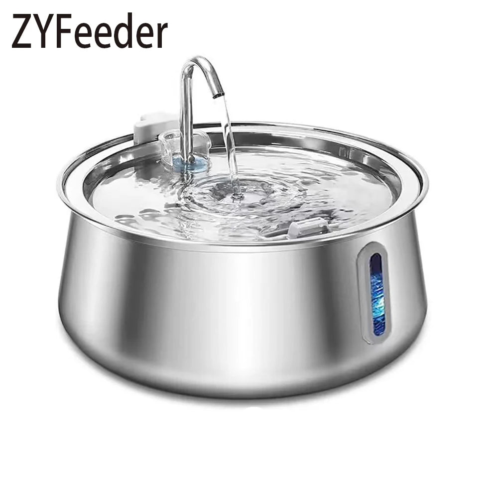 Cat Fountain Stainless Steel Pet Water Feeder 4L