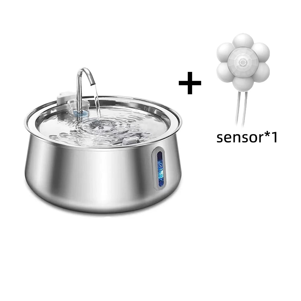 Cat Fountain Stainless Steel Pet Water Feeder 4L