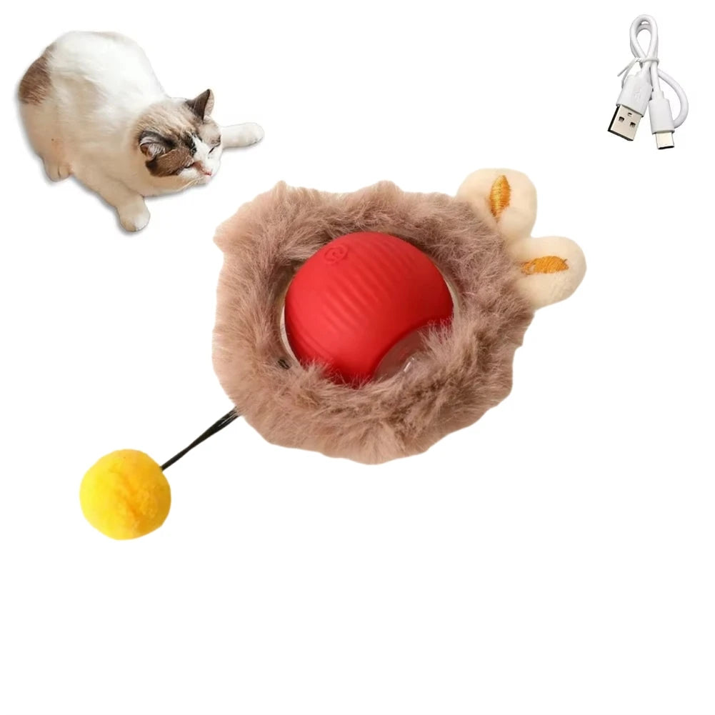 JagdBall™ – Interaktives Katzenspielzeug mit Schwanz & Sound