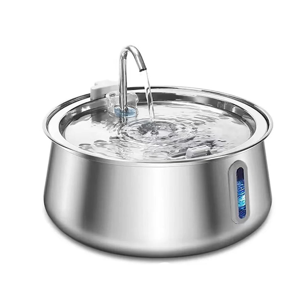 Cat Fountain Stainless Steel Pet Water Feeder 4L